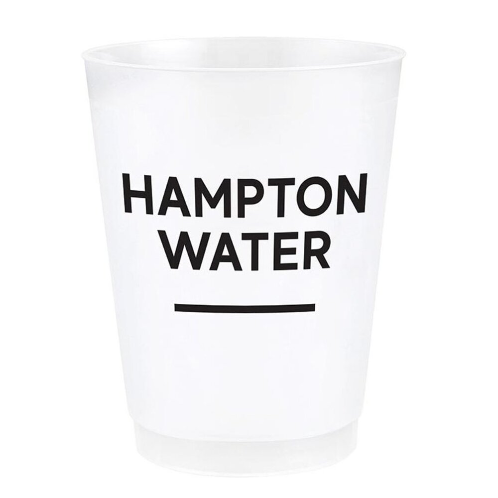 8 Plastic Cups HAMPTON WATER